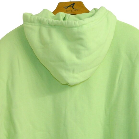 TNA Aritzia Cozy AF Fleece Lime Green Oversized Full Zip up Hoodie Size 2 or S/M - Picture 8 of 14